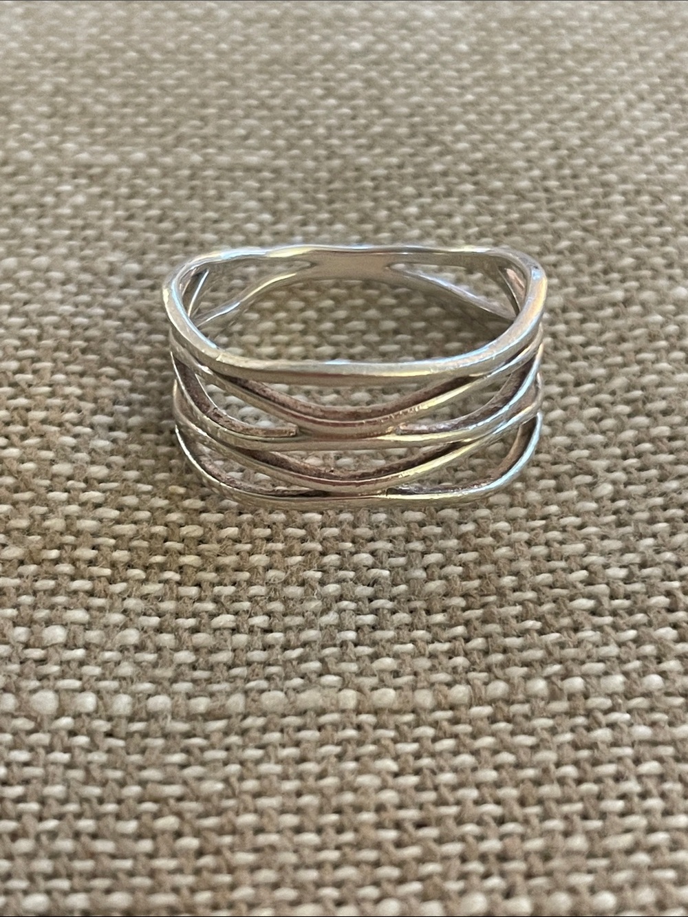Sterling Silver LA Ocean Wave Ring